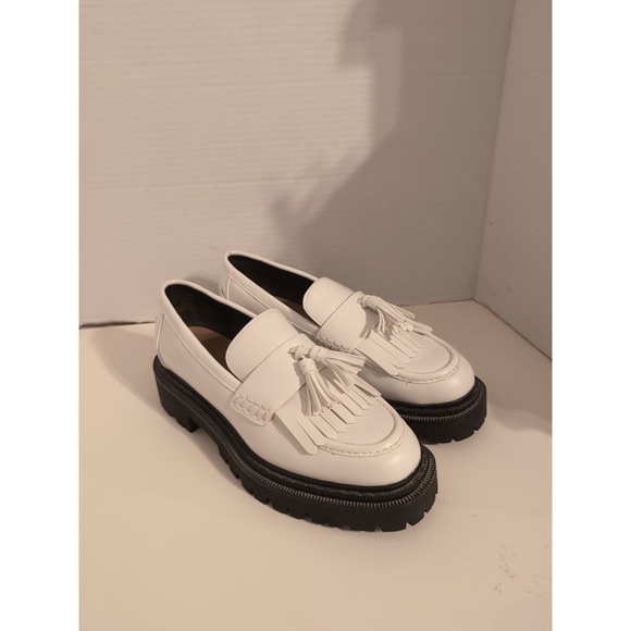 NEW H&M Chunky White Loafer Women's Sz 8/39 - Picture 1 of 10